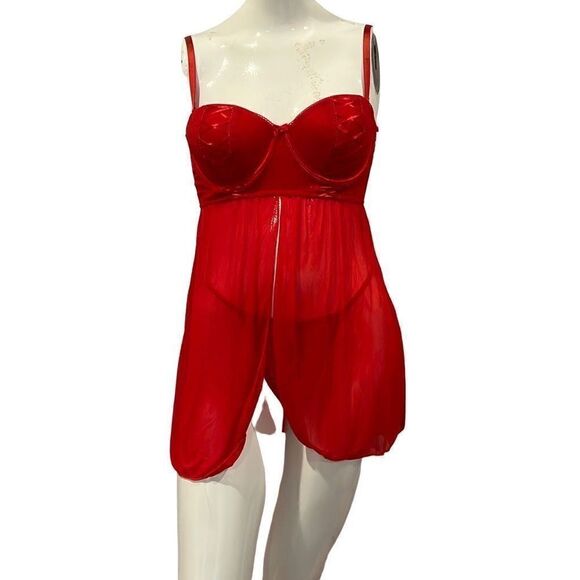 Blake & Co Red Lingerie Set Sz.34C NWT - Picture 1 of 5